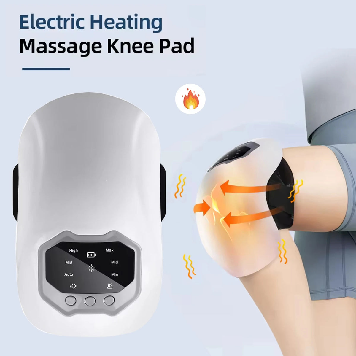 Advanced Smart Knee Massager with Hot Compress, Infrared Heat, and Vibration for Pain Relief in Knees, Elbows, and Shoulders