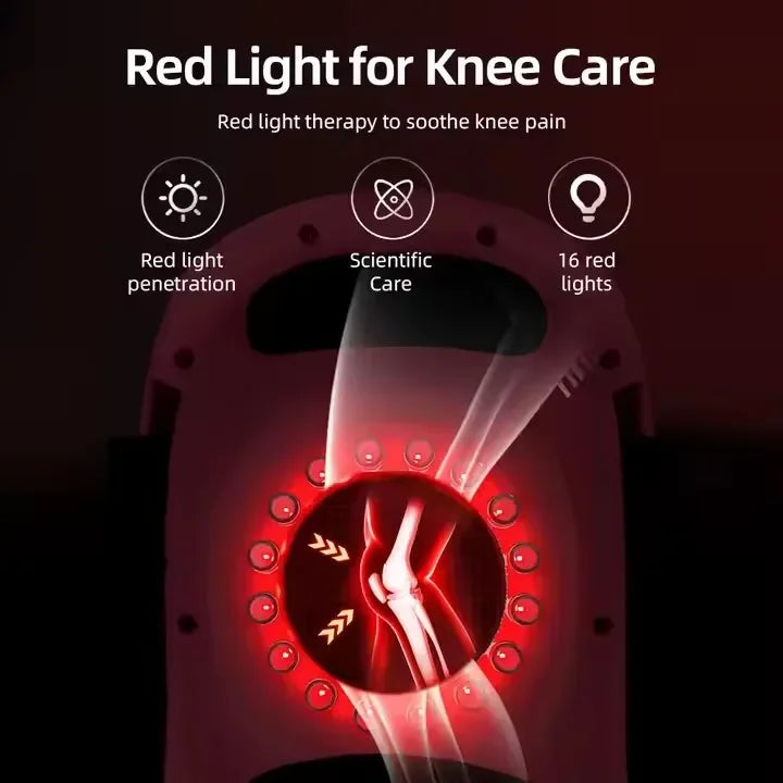 Advanced Smart Knee Massager with Hot Compress, Infrared Heat, and Vibration for Pain Relief in Knees, Elbows, and Shoulders