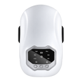 White cordless knee massager with LCD controls